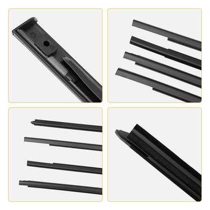 4x Weatherstrip Window Moulding Trim Seal Belt Kit For 09-23 Dodge Ram 1500 2500