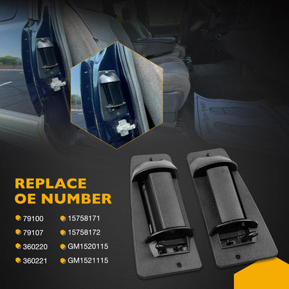 4X Exterior Door Handles w/ Lock Cylinder Fit 99-2007 Chevy Silverado GMC Sierra