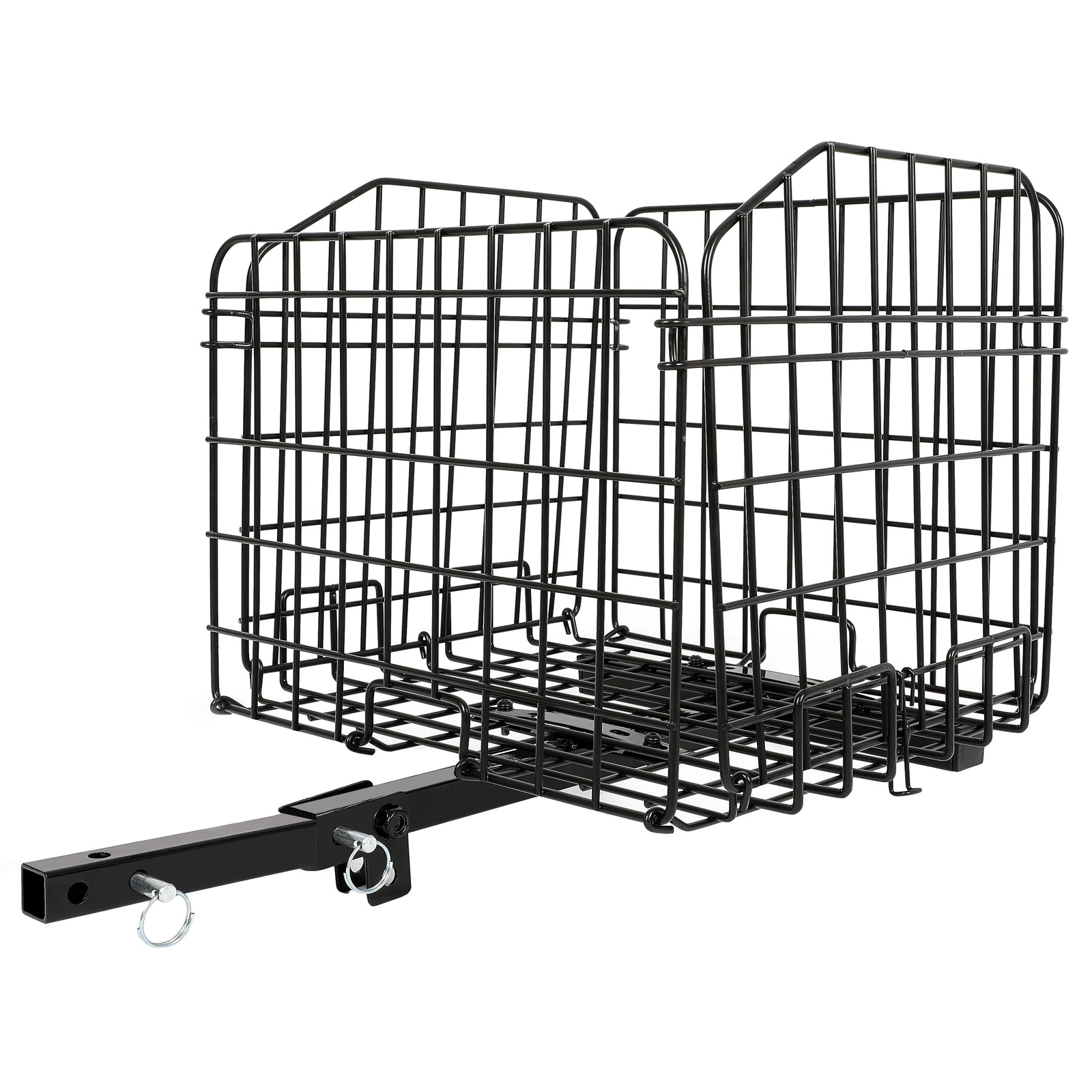 Solid Spare Folding Rear Basket Accessory For Most Mobility Scooters Sturdy Steel Black