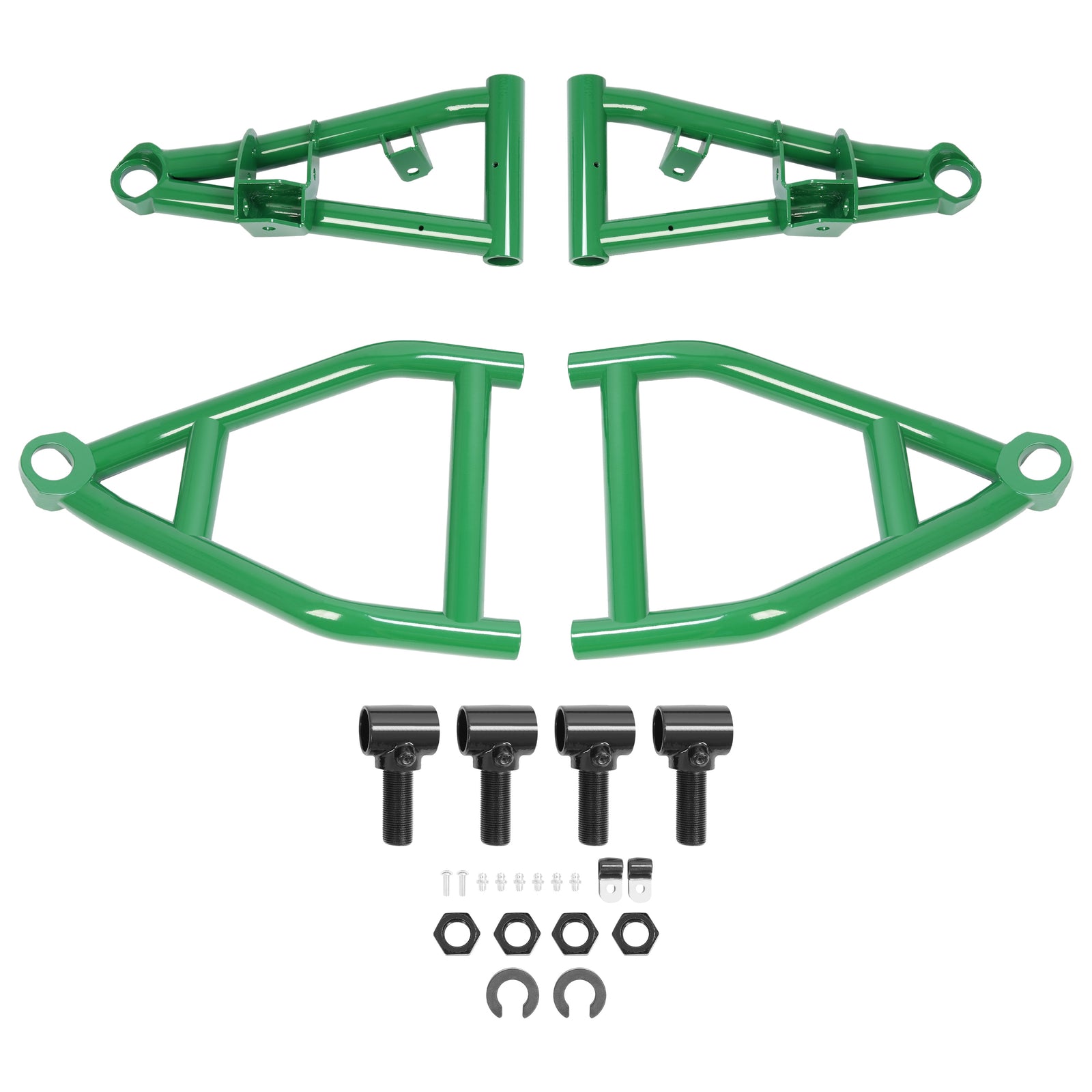 Solid Spare 4PCS High Clearance Front A Arms Set For Kawasaki Teryx / 4 /800 2012-2024 Green