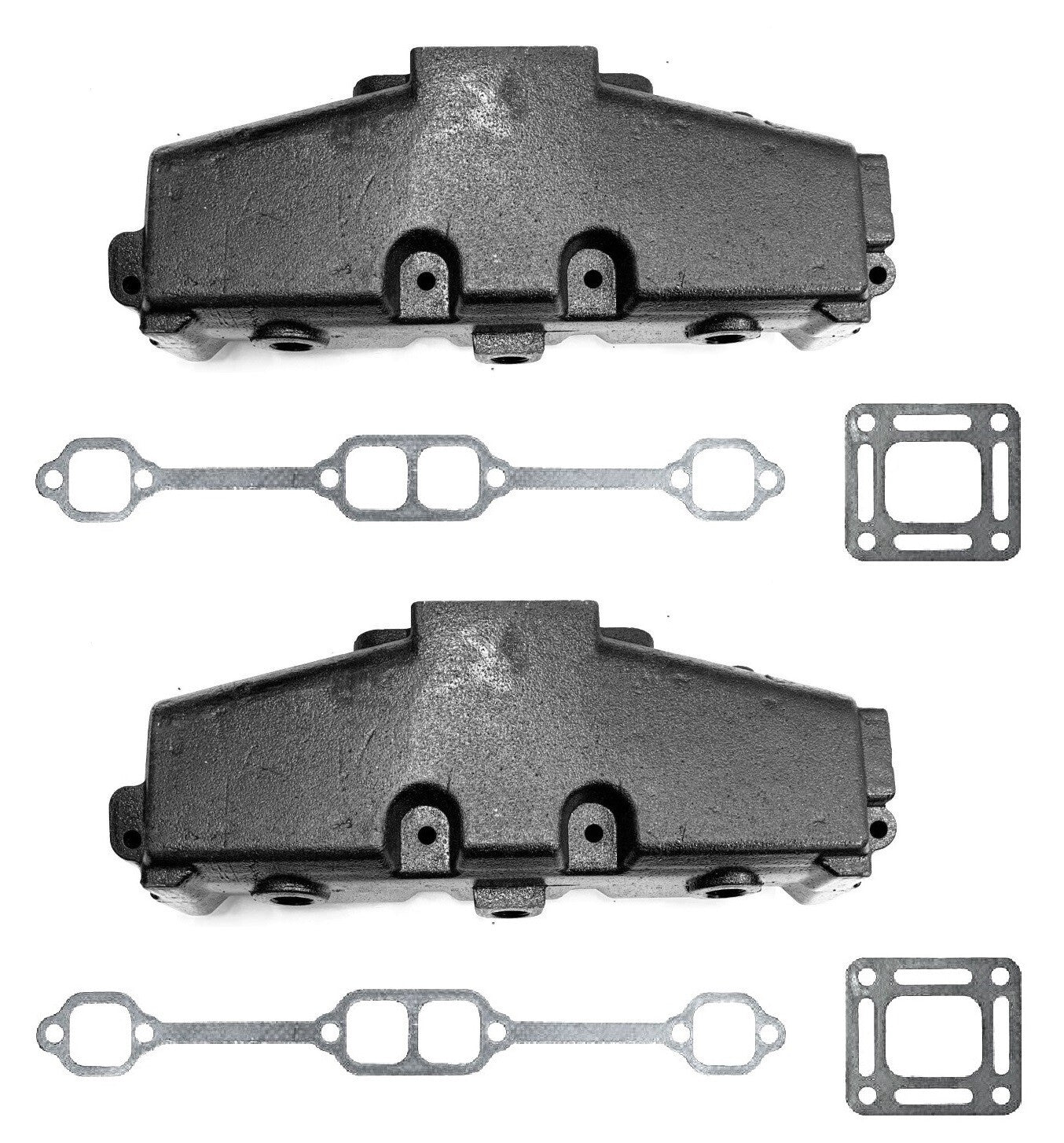 2 Pack Exhaust Manifold For MerCruiser GM V8 305 350 860246A15, 860246Q11, 51230