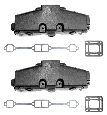 2 Pack Exhaust Manifold For MerCruiser GM V8 305 350 860246A15, 860246Q11, 51230