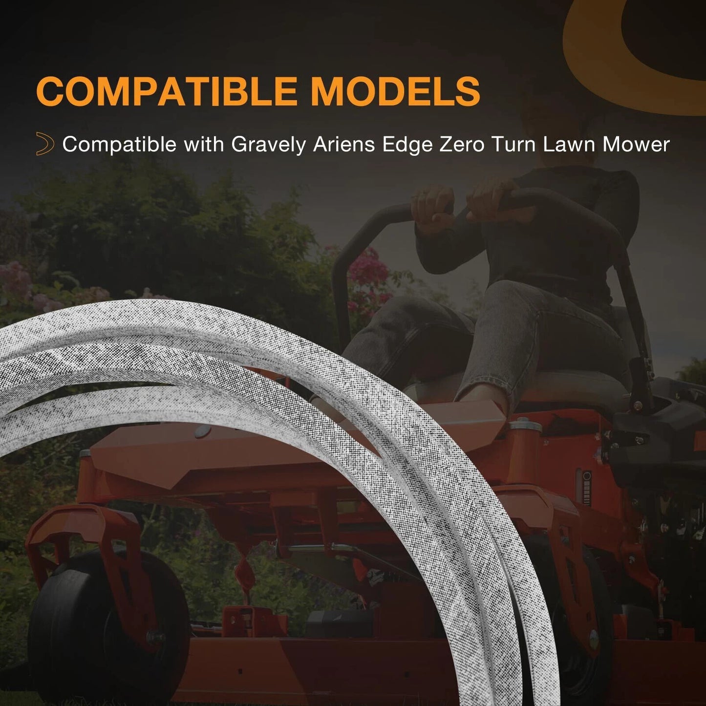143-6" x 1/2" Deck Drive Belt Fit Gravely Ariens Edge Zero Turn Mower 07200839