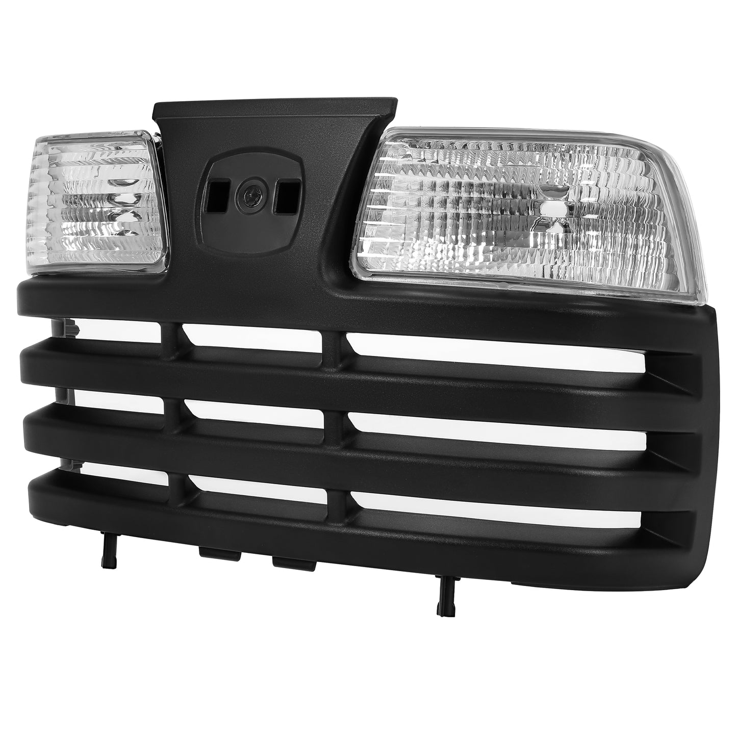 Solid Spare Lawn Mower Front Hood Grill Headlight Kit For John Deere X Series X585 X595 X700