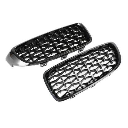 Gloss Black Diamond Front Upper Grille For BMW 4 Series F32 F33 F36 F82 14-2018