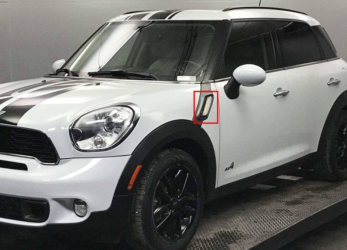 For Mini Cooper Countryman 2012-2017 R60 R61 Fender Side Marker Light Clear Lens