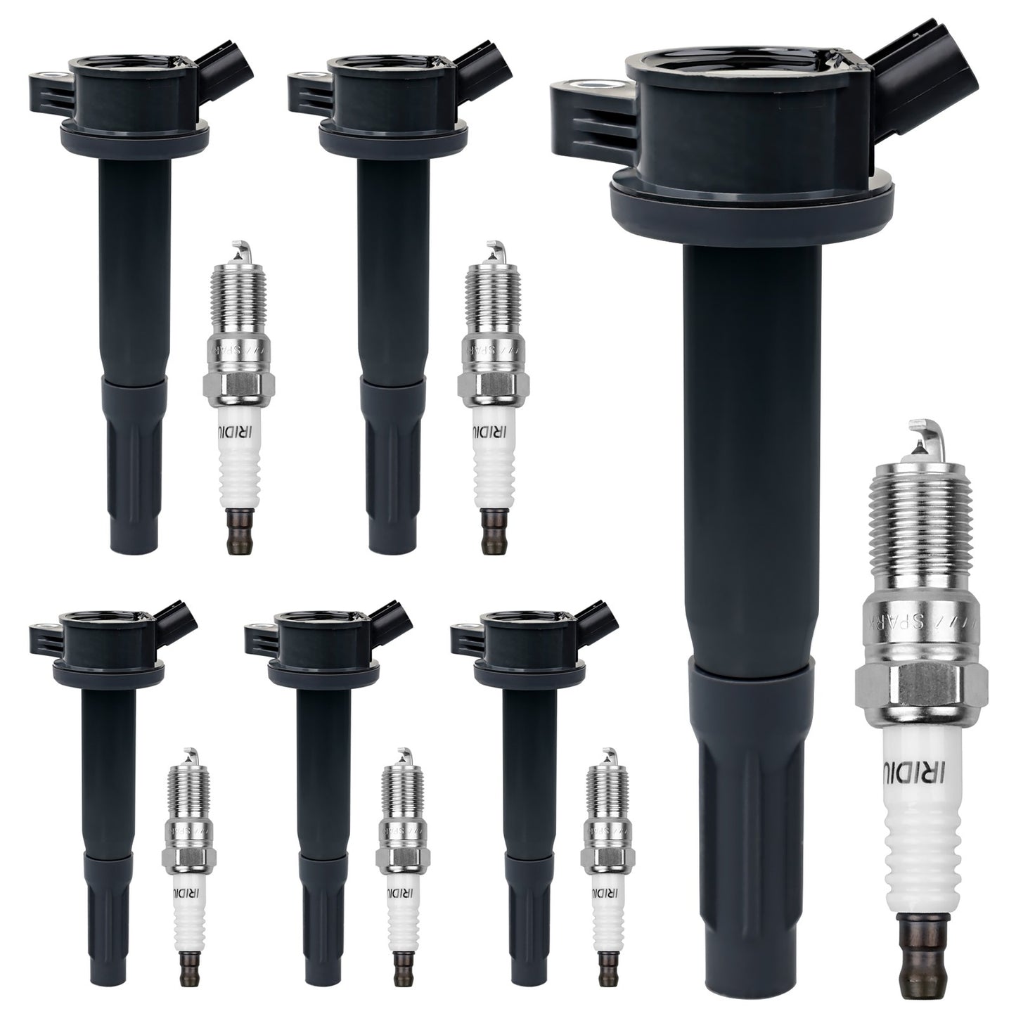 6x UF486 Ignition Coil Pack & Spark Plug Set For Ford Fusion Escape Mercury 3.0L
