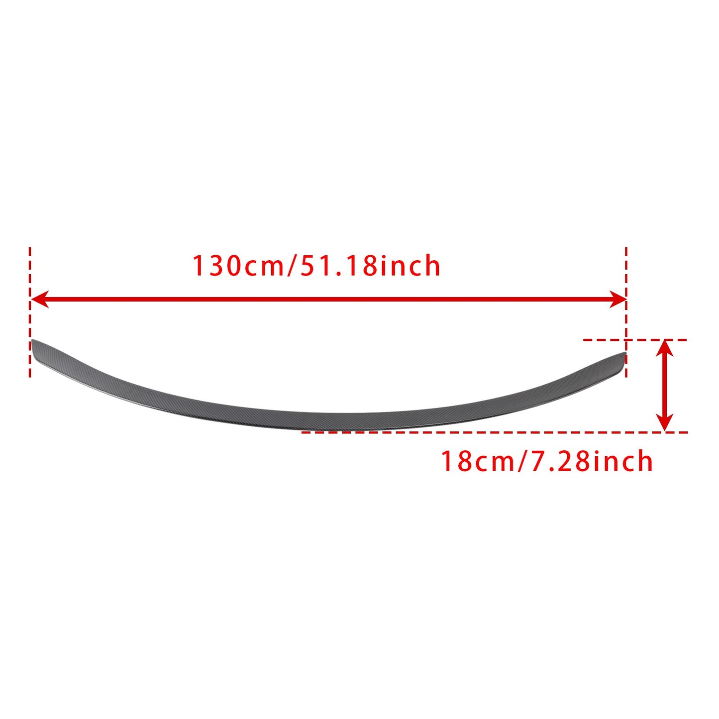 Carbon Fiber Look Rear Spoiler Wing For Mercedes Benz W206 C63S Style 2022+
