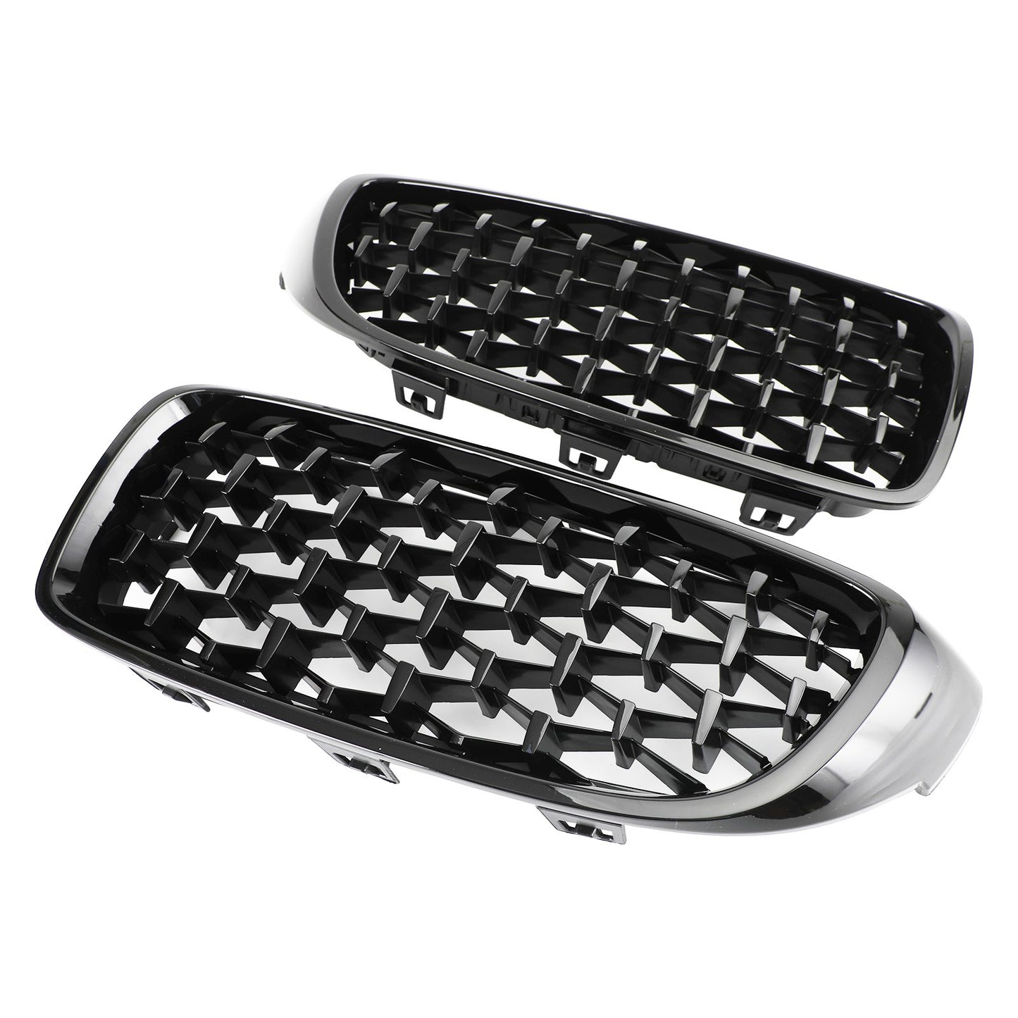 Gloss Black Diamond Front Upper Grille For BMW 4 Series F32 F33 F36 F82 14-2018