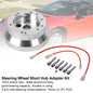 5&6 Hole Steering Wheel Polished Short Hub Adapter Kit NEW For Ididit GM Chevy