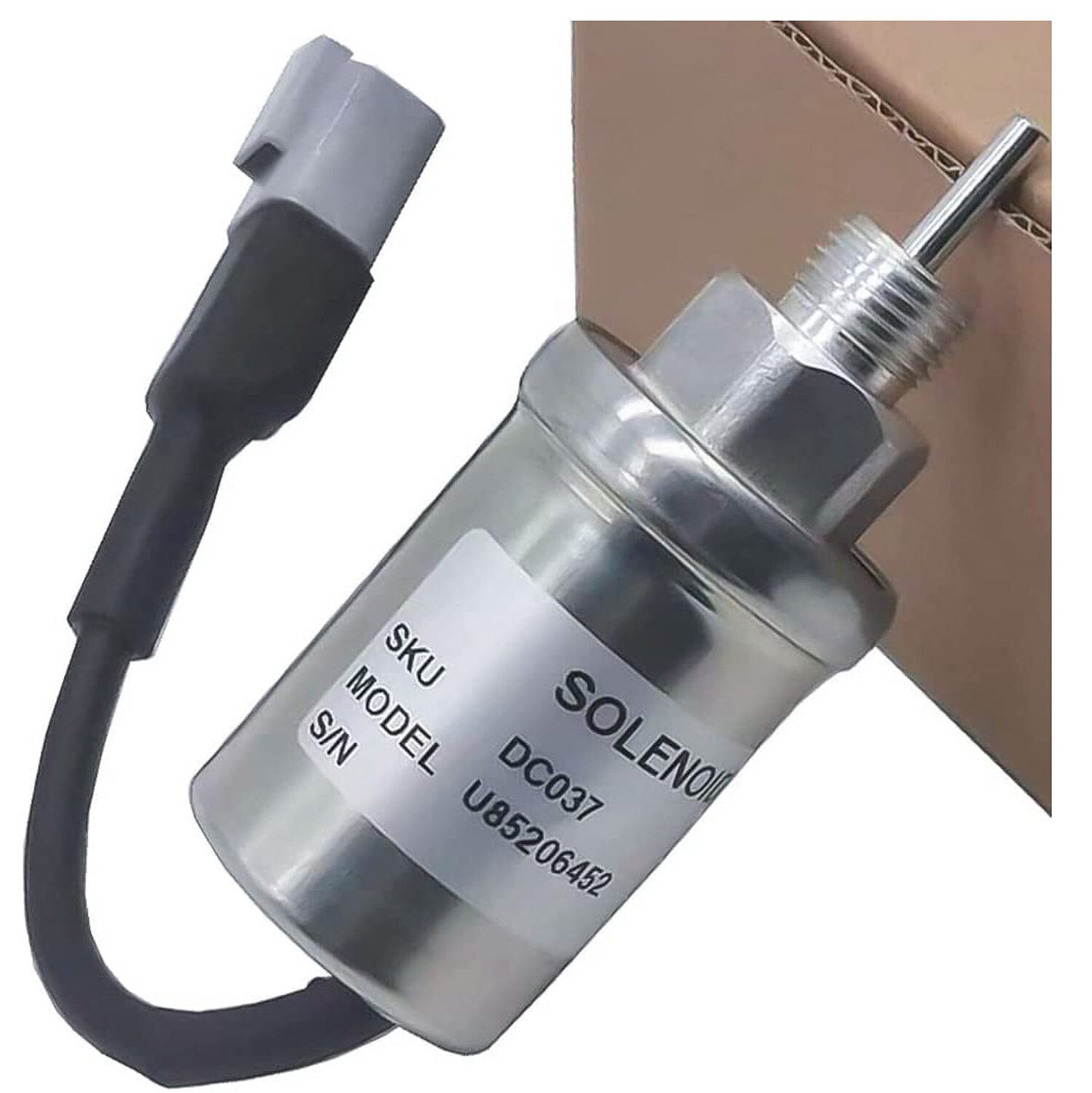 Solid Spare U85206452 Fuel Solenoid 185206192 For Caterpillar Engine 3011C 3013 Perkins 402D