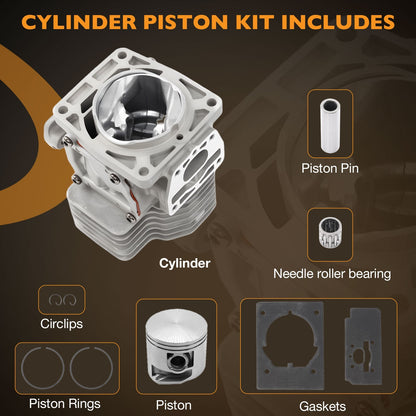 Cylinder Piston Kit For Echo PB-8010H PB-8010T PB-9010H Shindaiwa P100012460