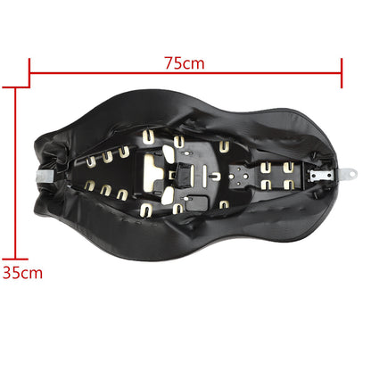 Leather Driver&Passengereat 2-up Forportster XL883N XL1200N 2004-2018 Black