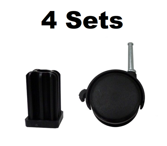 Solid Spare (4) Weber Caster Wheel Gas Grills fits Genesis, Summit, Silver, Spirit - 99241