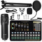 V10 Live Sound Card & M800 Condenser Microphone for Mobile Karaoke & TikTok Live