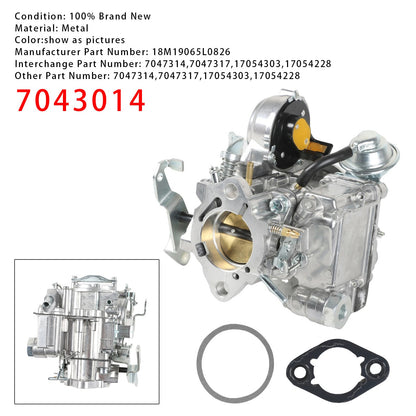 Carburetor w/ Gaskets 7043014 For Chevy & GMC L6 eingines- 4.1L 250 & 4.8L 292
