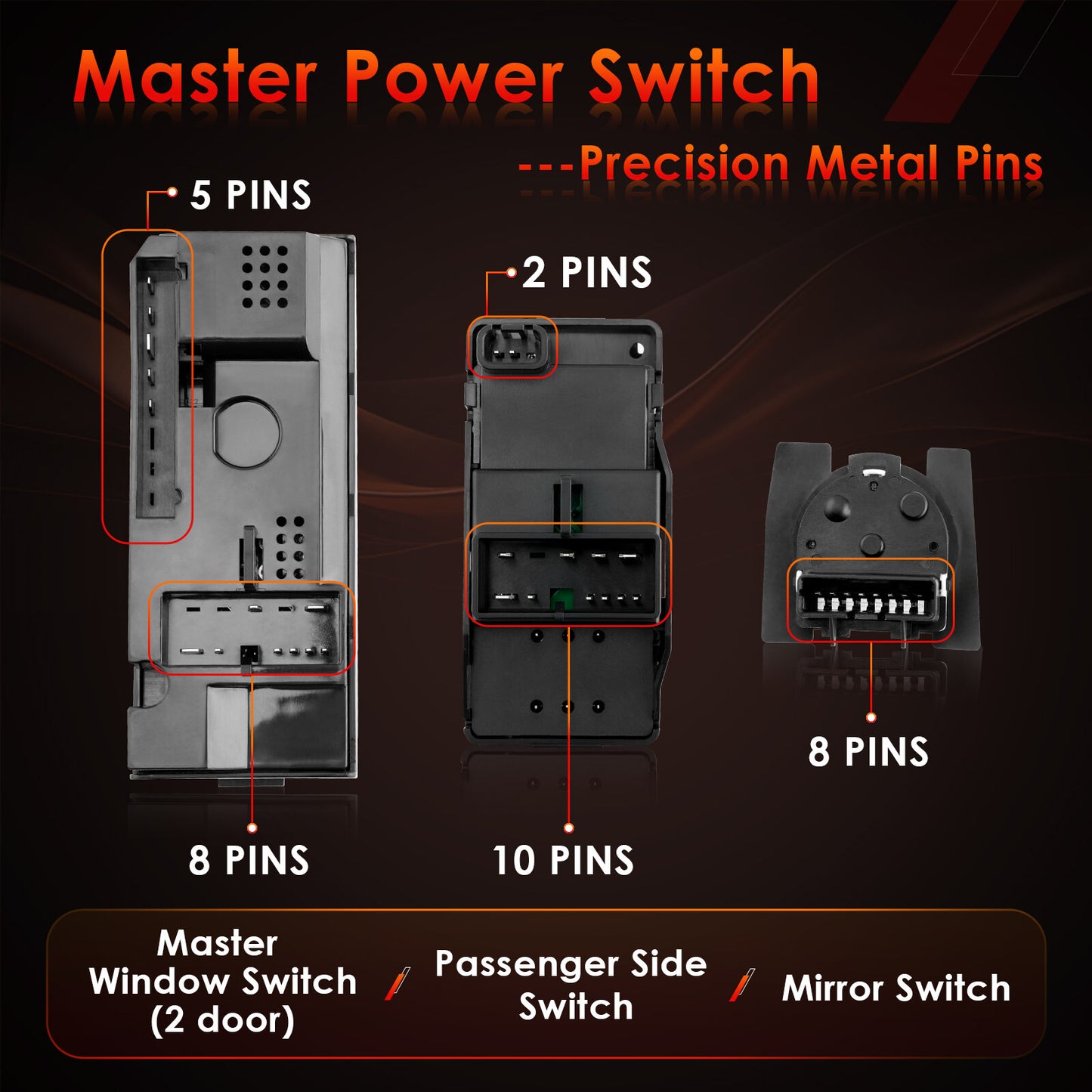 Master Power Window & Mirror Switch Control For Chevy GMC C/K 1500-3500 Tahoe