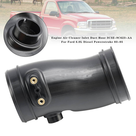 Solid Spare Engine Air Cleaner Inlet Duct Hose 3C3Z-9C623-AA For Ford 6.0L Diesel 03-05