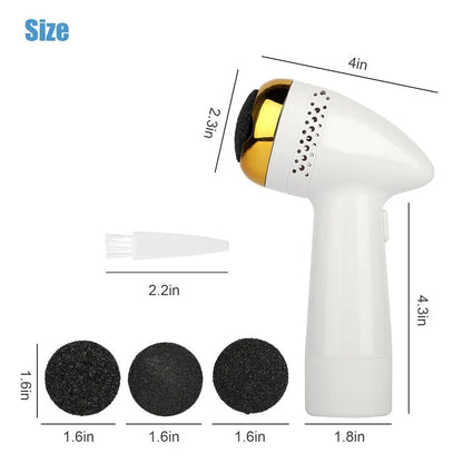 Electric Foot Grinder USB Pedicure File Machine Hard Dead Skin Callus Remover US