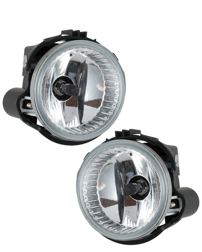 For Subaru Forester 2009-2013 Front Clear Fog Light &  Fog Lamp Cover Trim Ring