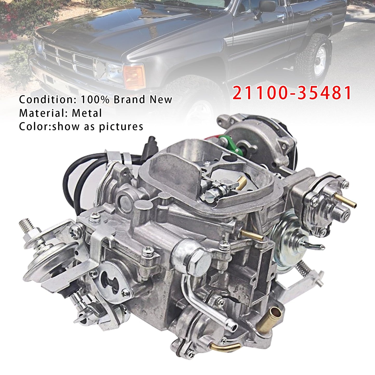 Car Carburator 21100-35481 For Toyota 22R 1984-1997 SR5 4Runner Landcruiser