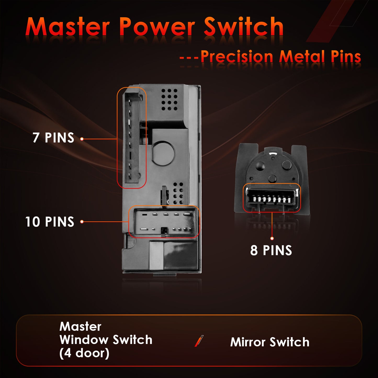 Master Power Window Mirror Control Switch For Chevy GMC C/K 1500 2500 3500 Tahoe