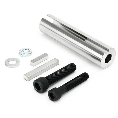 Extended 1 to 1 1/ 8 inch 1/4" Key Gas Engine Pulley Crank Shaft Sleeve Adapter