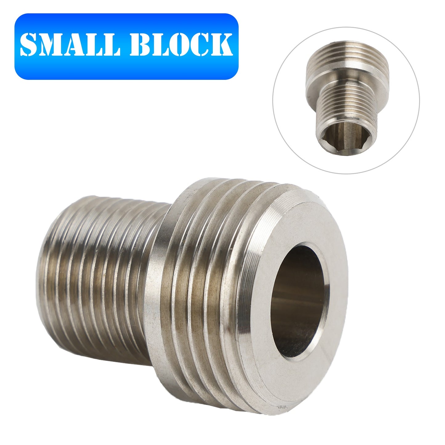 ??Small Block Oil Filter Insert Adapter SBF 5.0 302 351 F1AZ-6890-B for Ford