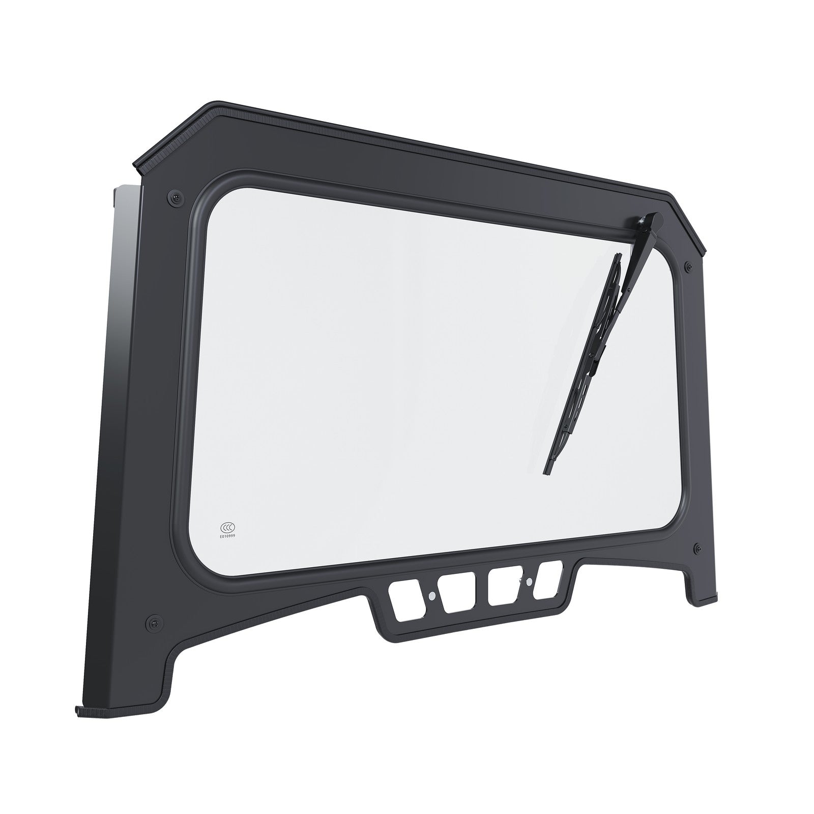Solid Spare Glass Front Full Windshield For 2019-2023 Polaris RZR XP/ XP4 1000 Black
