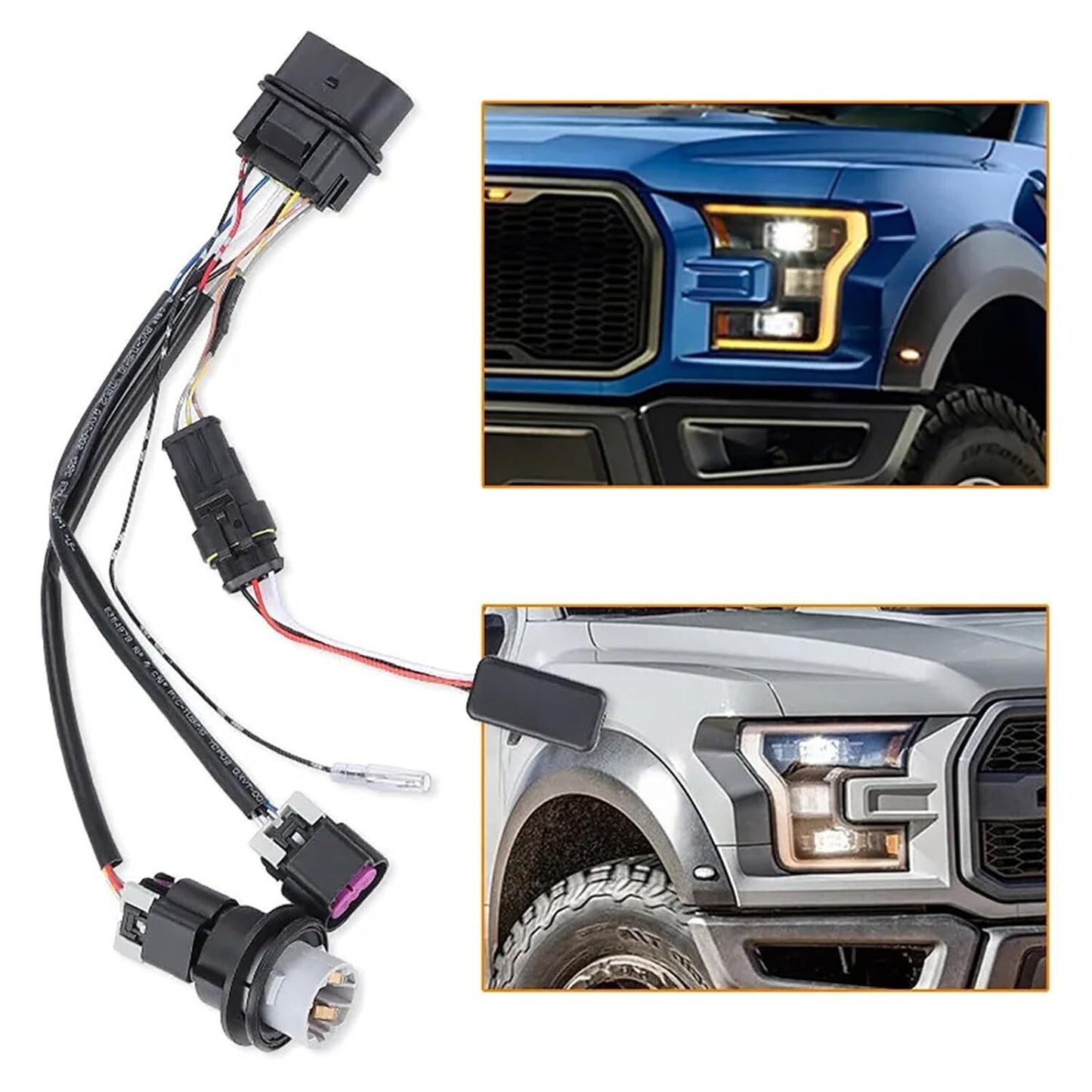 Stock Projector Headlight Converter Wiring harness For 2013-18 Ram 1500 810003