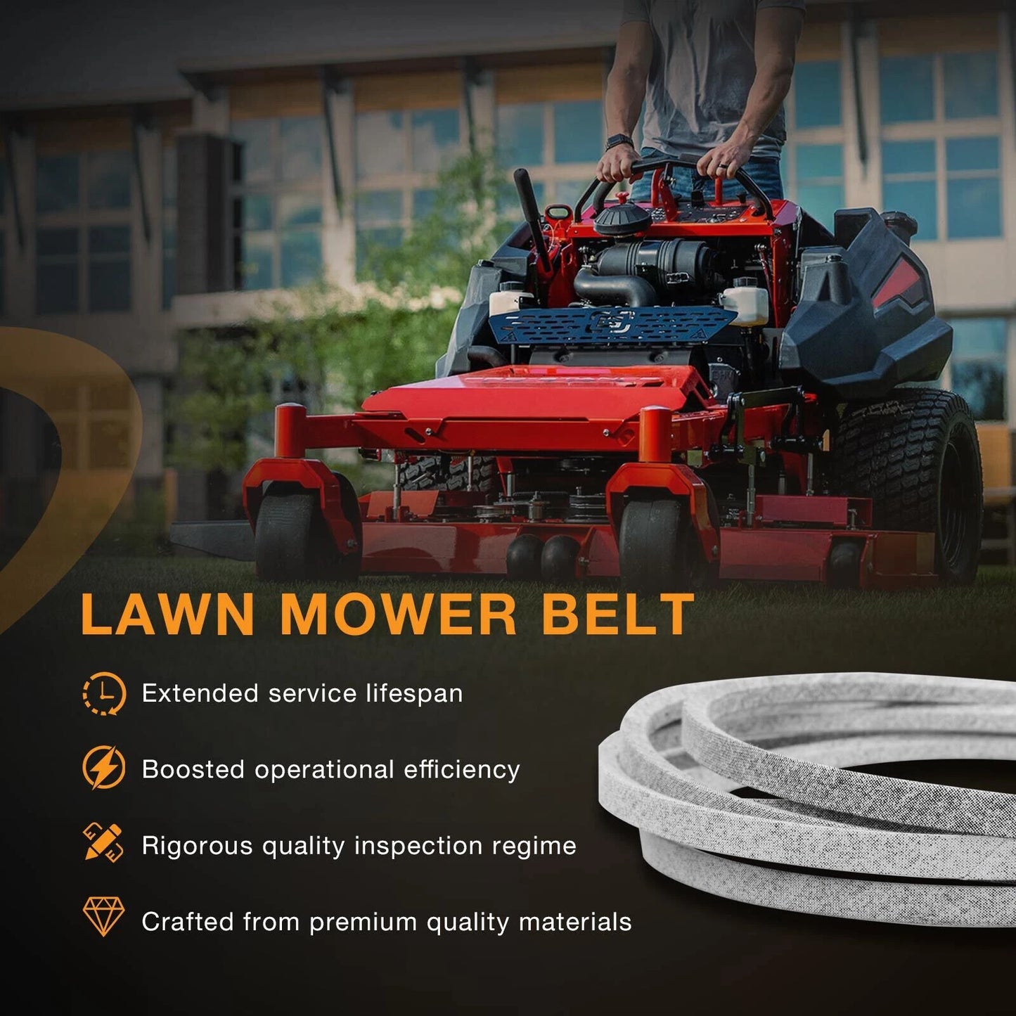 143-6" x 1/2" Deck Drive Belt Fit Gravely Ariens Edge Zero Turn Mower 07200839