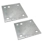 Stationary & Floating Dock Backer Plates 5"x5" Heavy-Duty Galvanized Steel (2)