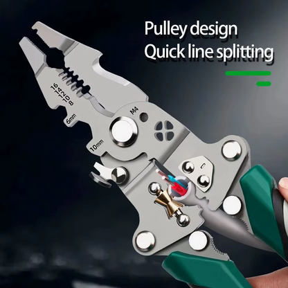 Foldable Wire Stripper Crimper Cutter Multi Tool for Electricians