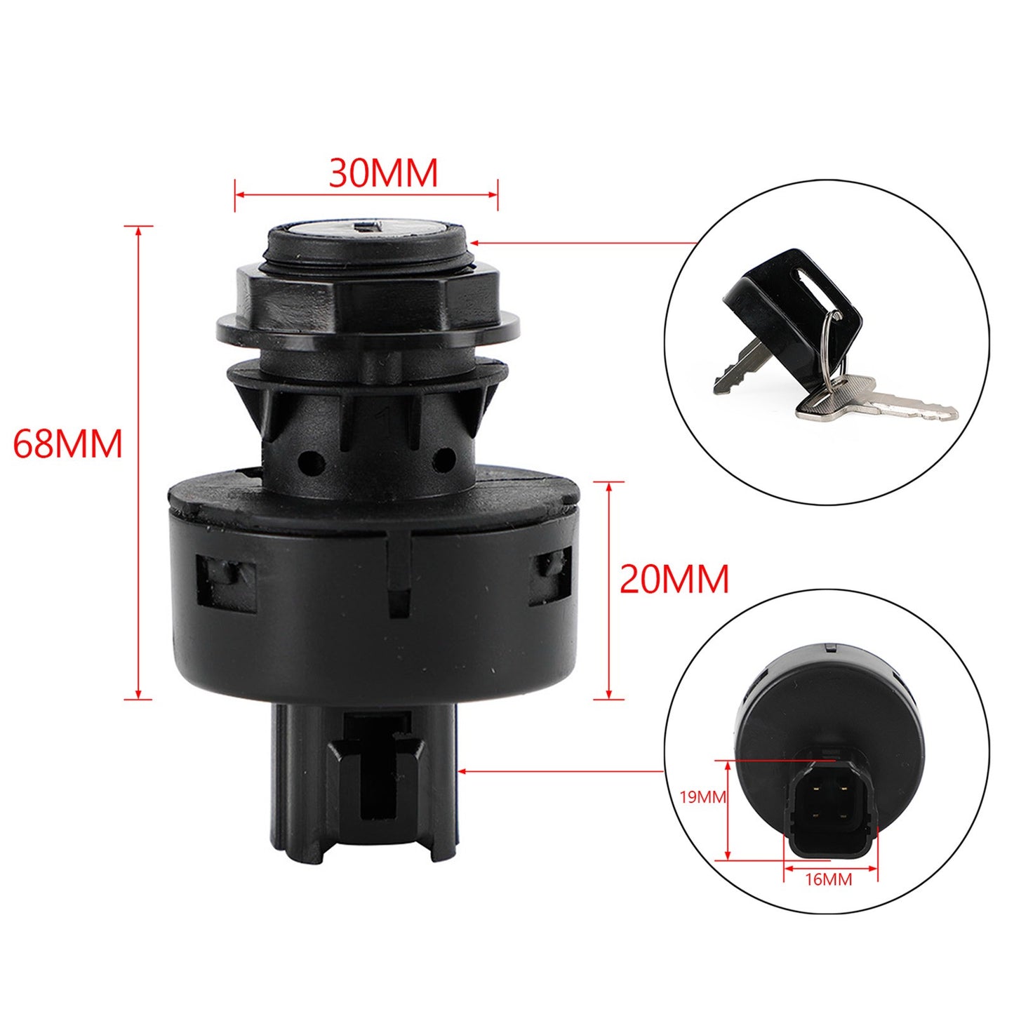 MAIN IGNITION SWITCH KEY FOR YAMAHA RHINO YXR 450 660 700 04-13 5UG-H2510-00-00