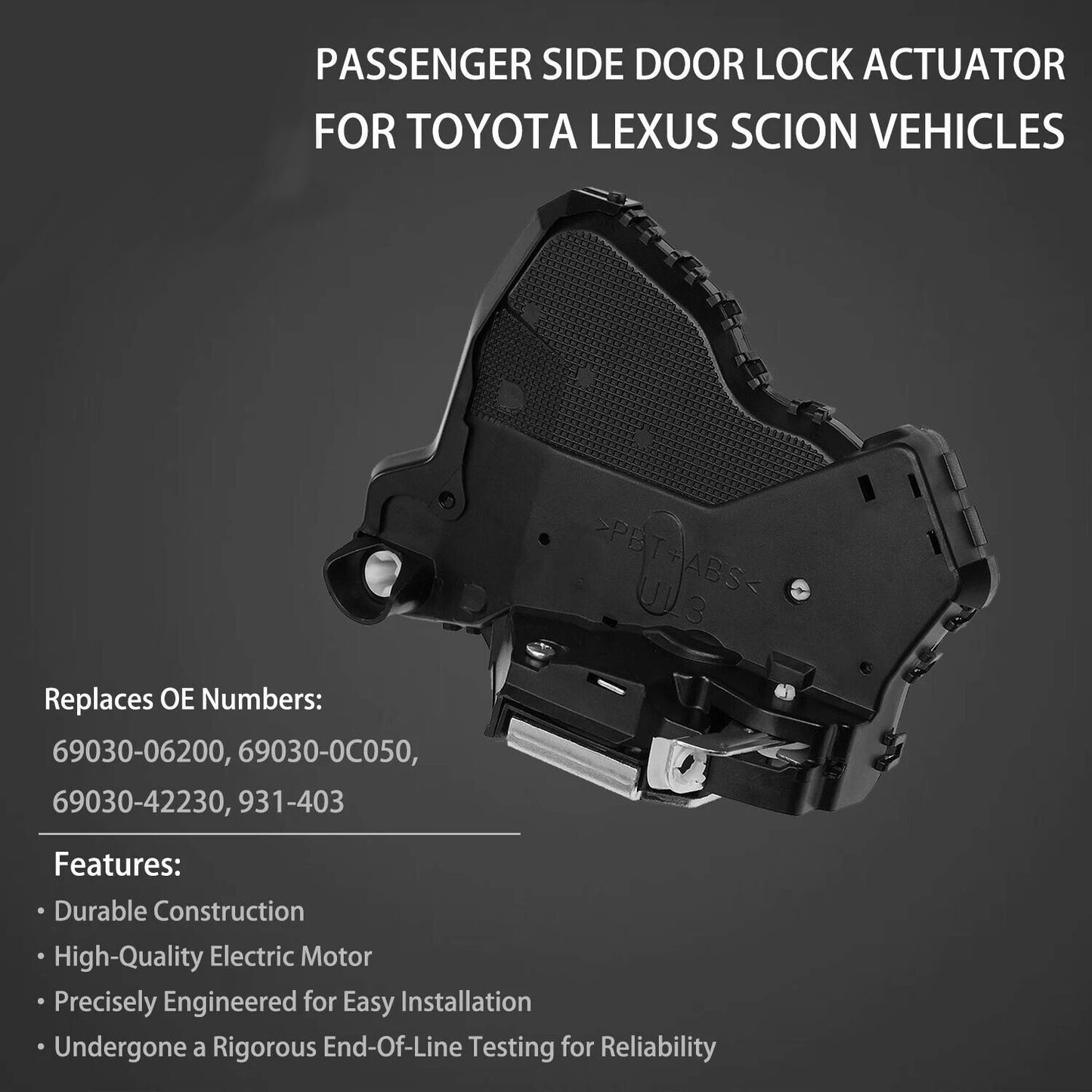 Door Lock Actuator Front Right Fit 2007-19 Toyota Camry Tundra Lexus GX460 Scion