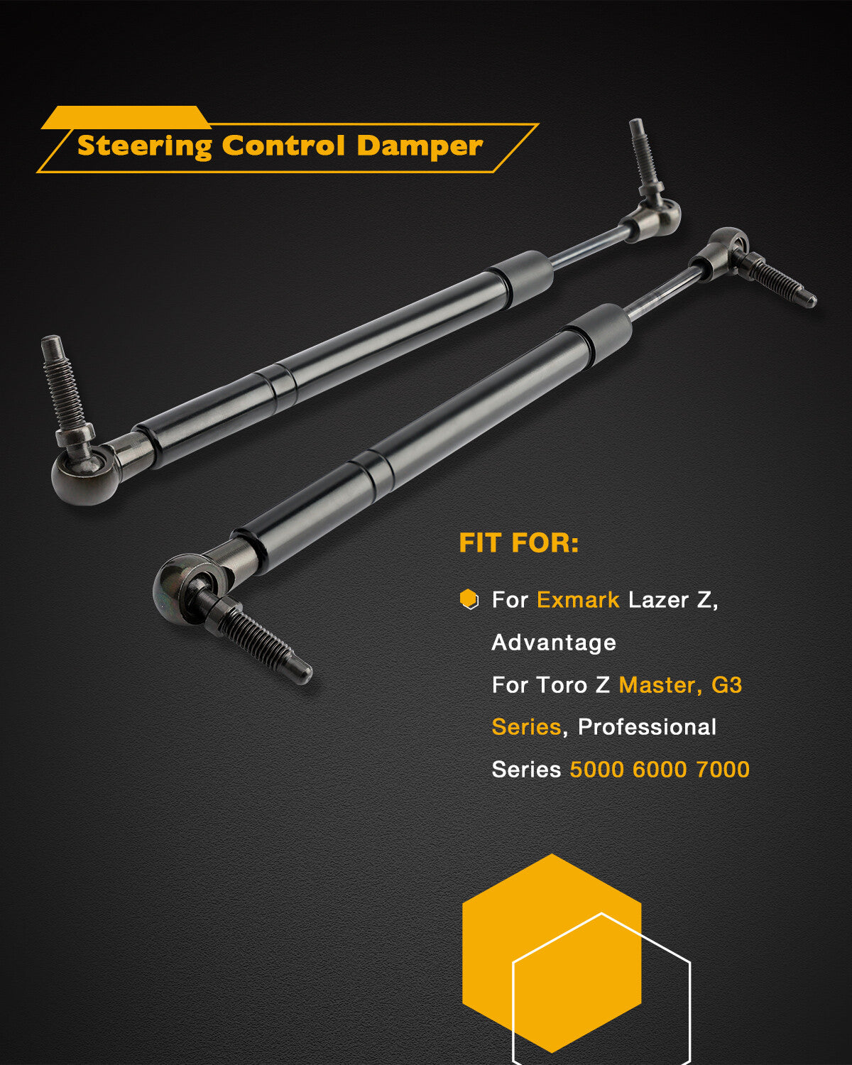 116-0027 Steering Shock Damper For Exmark Lazer Z Toro Z Master G3 Series 142811