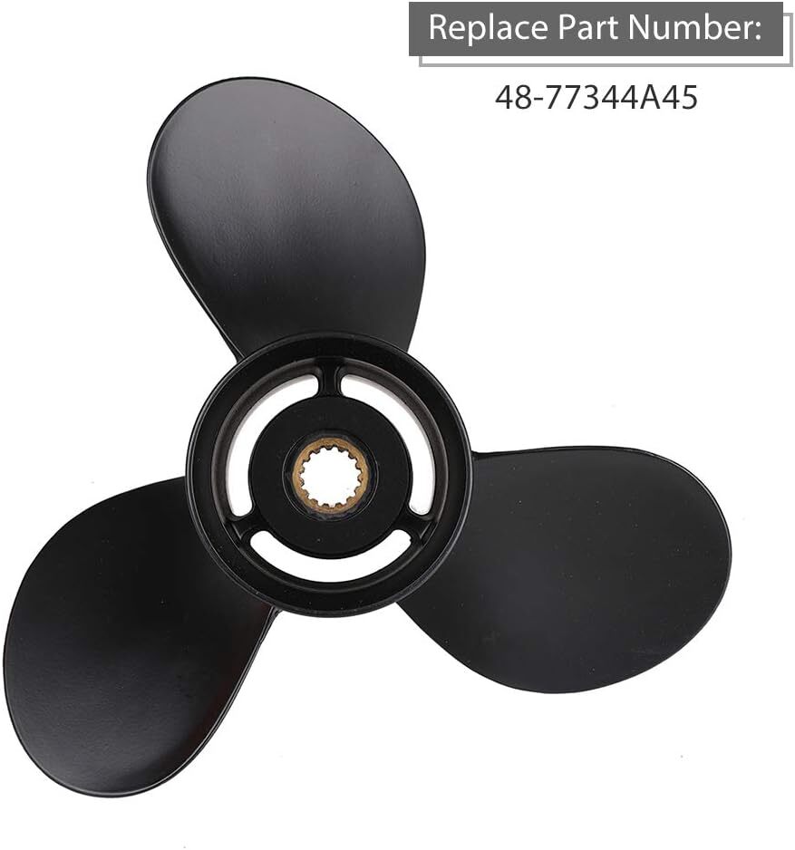 48-77344A45 Boat Propeller 13 1/4x17 For Mercury Outboard Engine 60 75 90-125HP
