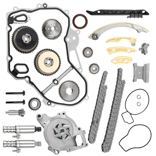 Solid Spare Timing Chain Water Pump Kit For Chevy Equinox GMC Terrain Buick Lacrosse Pontiac