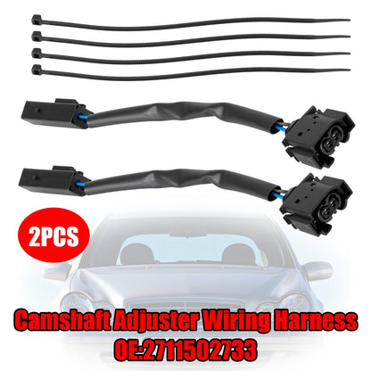 2PCS Camshaft Adjuster Wiring Harness 2711502733 for Mercedes C230 W203 M271