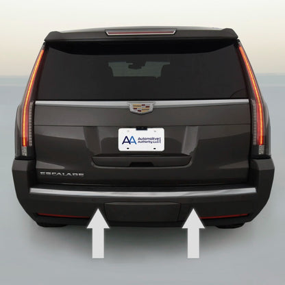 Fits 2015-2020 CADILLAC ESCALADE CHROME REAR BUMPER TRUNK TRIM MOLDING PRECUT