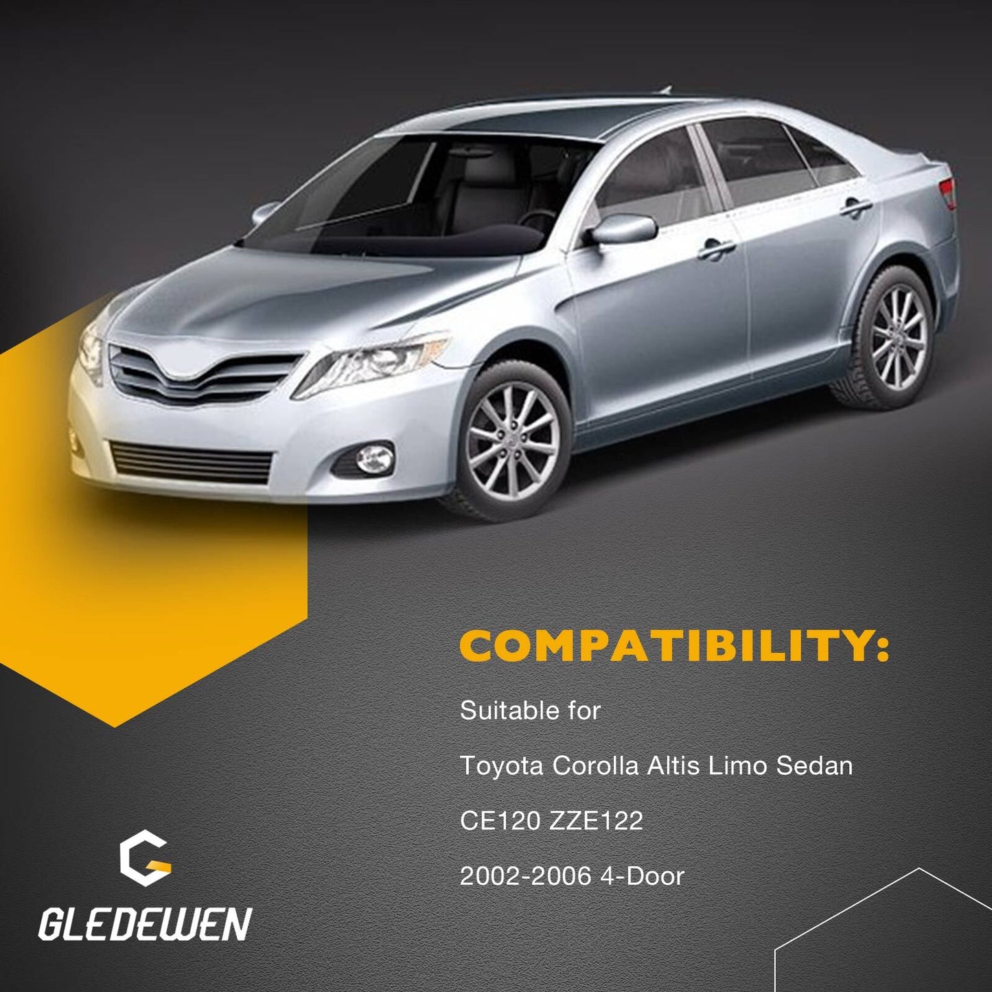 4x Weatherstrip Door Window Rubber Channel Seal For 2002-2006 Toyota Corolla