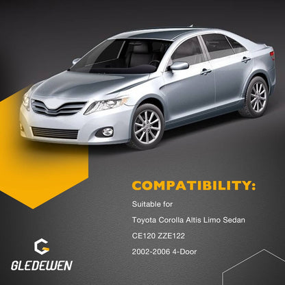 4x Weatherstrip Door Window Rubber Channel Seal For 2002-2006 Toyota Corolla
