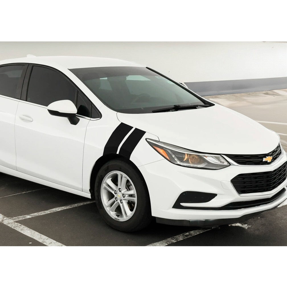 3" Dual Fender Stripe Hash Mark Stripe Decal Graphic Kit For Chevy Cruze