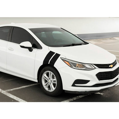 3" Dual Fender Stripe Hash Mark Stripe Decal Graphic Kit For Chevy Cruze