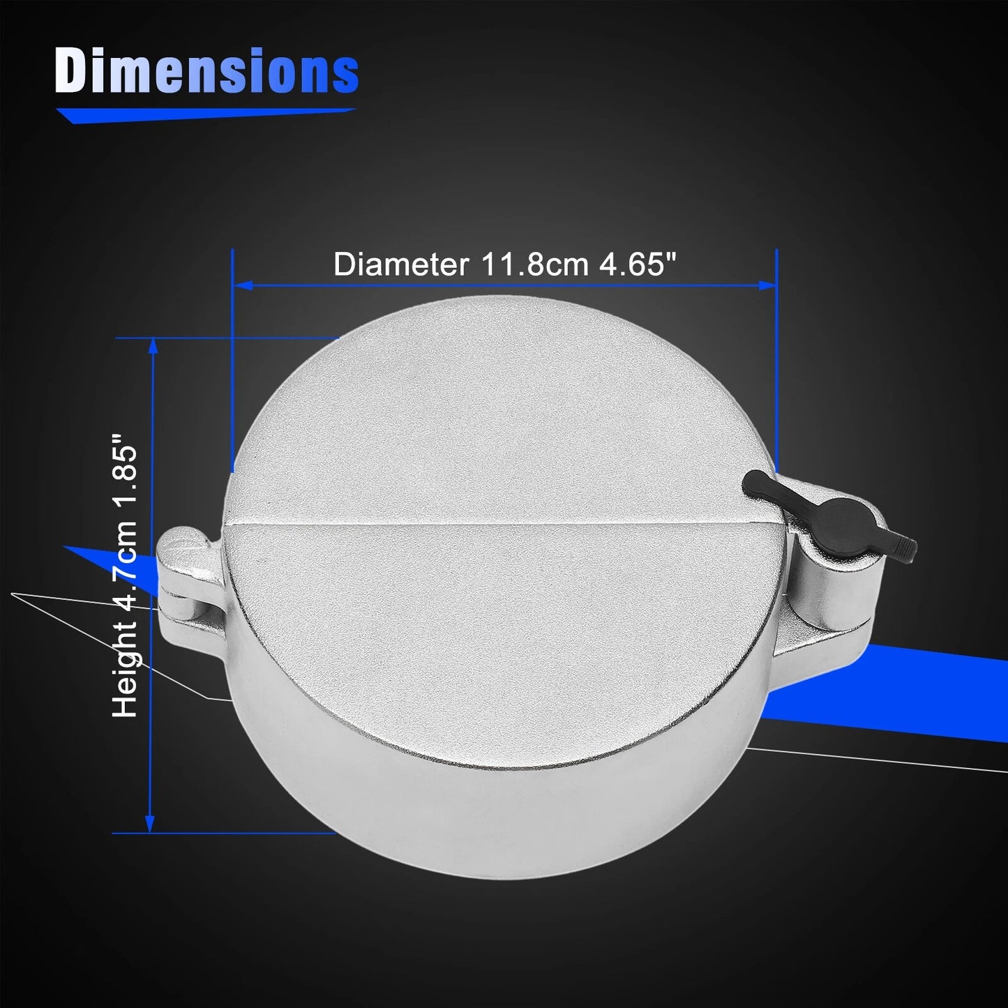 2X Semi Truck Locking Diesel Fuel Tank Cap Cover For Freightliner Western Star