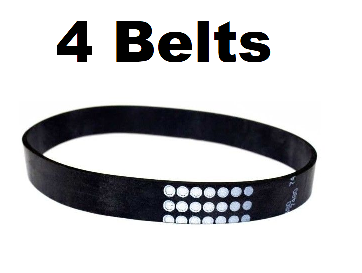 Solid Spare Belts for Eureka AS-2000 Series Upright Vacuum Long Life Belts 4-Pack