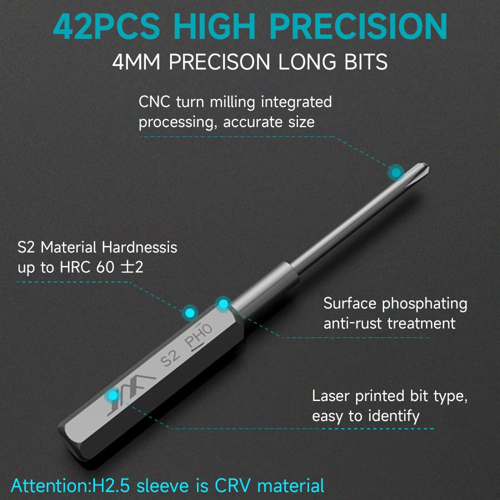 Precision Screwdriver Set 60-Pieces DIY Repair Set for PC Phone Watch Electronic