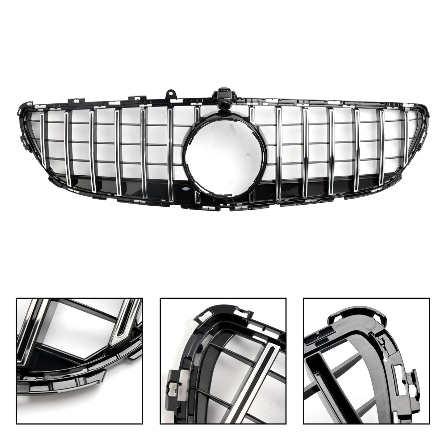 Front Bumper Grille Grill Fit Mercedes Benz CLS-Class W218 CLS350 2015-2018