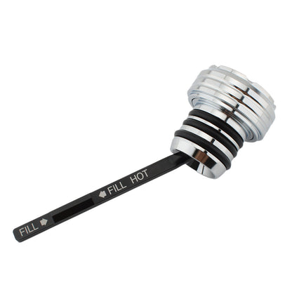 Oil Dipstick Tank Cap Plug For Softail 2000-2017 All Models Silver