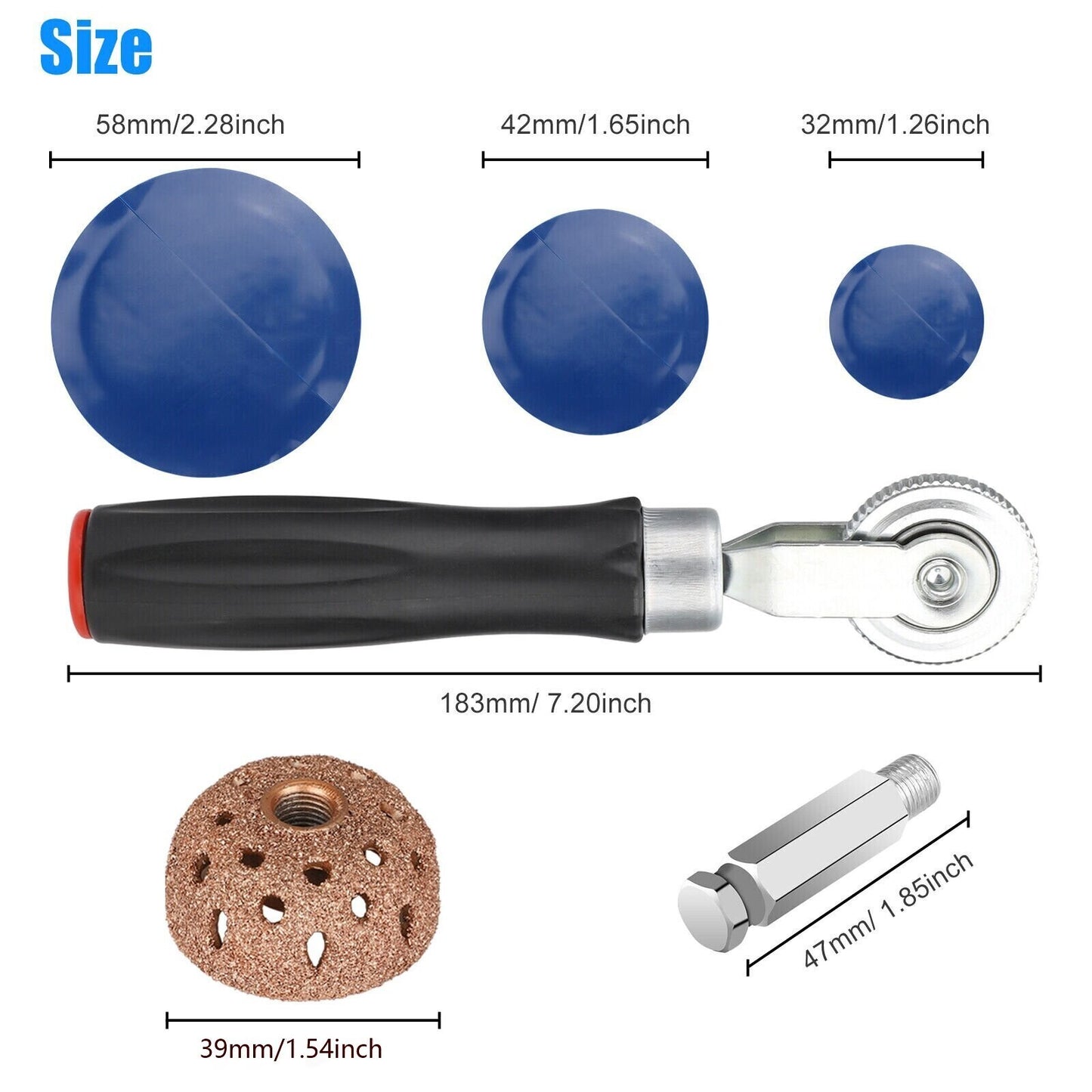 62X Heavy Duty Tire Repair Kit DIY Punctures Flat for Car Motorcycle Plug Patch